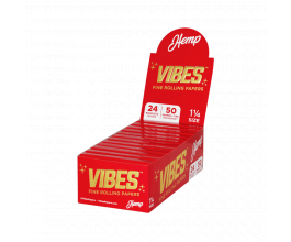 VIBES Papers Booklets Box - 1.25" with Tips - 50ks