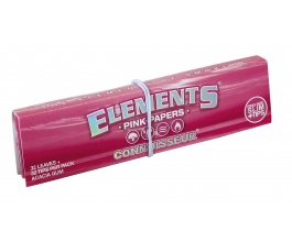 ELEMENTS PINK CONNOISSEUR - KS SLIM + TIPS  - 32 papírků