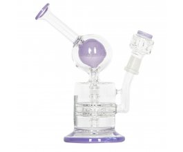 Skleněný bong Pure Glass 8" Escape Bubbler Black