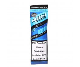 Kush Herbal Hemp Blunt Wraps Ultra Blue 2ks/bal.